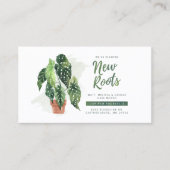 Wijziging van het adres Botanical Moving Aankondig Visitekaartje (Voorkant)