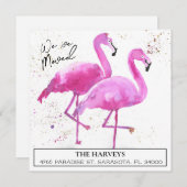 Wijziging van het briefkaart van adresaankondiging (Voorkant / Achterkant)