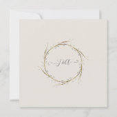 Wijziging van het Script Grijs Wit Bloemgroen Kaart (Achterkant)