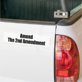 WIJZIGING VAN HET TWEEDE AMENDEMENT pro pistool co Bumpersticker (Op Truck)