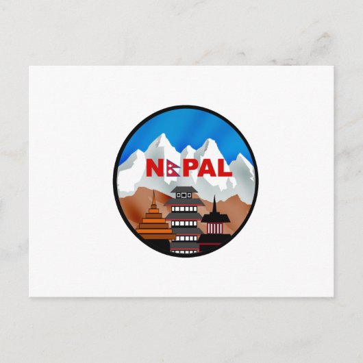 WIJZIGING VAN NEPAL BRIEFKAART (Voorkant)