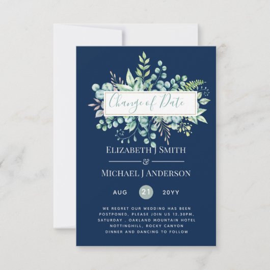 Wijziging van plannen Datum Groene decoratie Eucal (Voorkant)