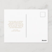 Wijziging van plannen | Uitstel van fotoweddenscha Briefkaart (Achterkant)