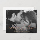 Wijziging van plannen | Uitstel van fotoweddenscha Briefkaart (Voorkant / Achterkant)