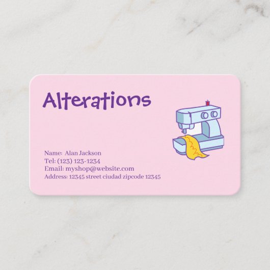 Wijziging Visitekaartje (Voorkant)