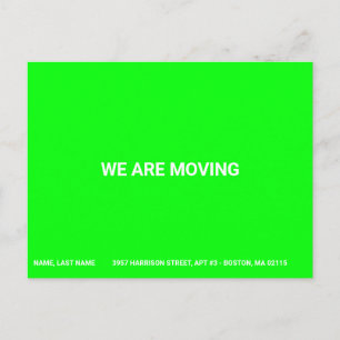 wijzigingsnaam verplaatsen neon groen briefkaart