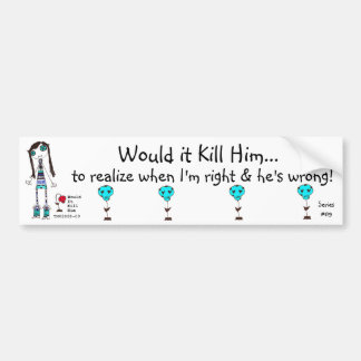 WIKH Series #89 ACKNOWLEDGE ME REEDS! Bumpersticker