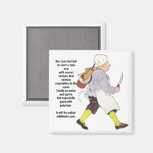 "Wiki-LEEKS" Magneet (Voorkant / Achterkant)