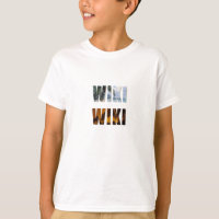 Wiki-Wiki Schilderachtig bedrukt sweatshirt