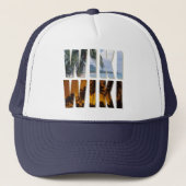 "Wiki-Wiki" Trucker pet met Hawaiian Print (Voorkant)
