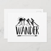 Wiking | Geschenkideeën Wanderer Berge Bergsteiger Briefkaart (Voorkant / Achterkant)