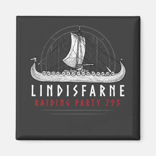 Wikinger Lindisfarne Raiding Party Magnet (Devant)