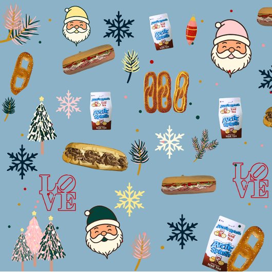 Wikkel het in Philly - uw geschenk, onze aanraking Inpakpapier Vel