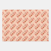 Wikkel je baby shower geschenken met een plakje st inpakpapier vel (Voorkant 3)