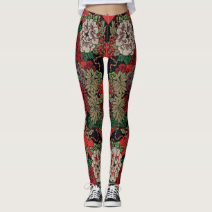 Wikkel jezelf in Elegance: Japans Bloemen Leggings