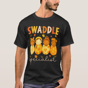 Wikkel Specialist Schattig Pasgeboren Verpleegster T-shirt