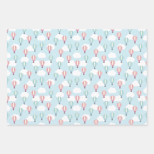 Wikkelen - Hete luchtballonnen Inpakpapier Vel (Voorkant)