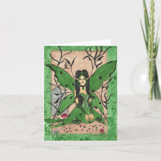 Wikkelgroene notitie kaart