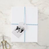 wikkellijnafwerking cadeaulabel (Met Touw)