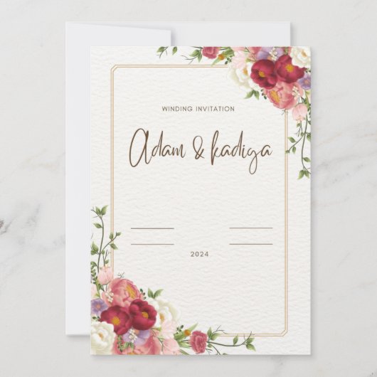 wikkeluitnodiging kaart (Voorkant)