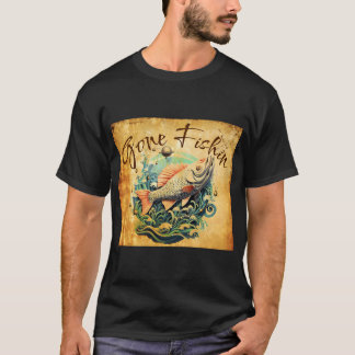 Wikstroem Zweden vissen 2019 vlag vis bergen T-shirt