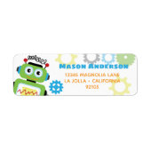 Wil-Bot Robot - Retouradreslabel Etiket (Voorkant)