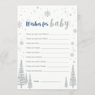 Wil een Baby-kaart, Blue Boy Baby shower Game Kaart