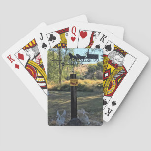 Wil een Facelift, een glimlach, een grappig teken Pokerkaarten