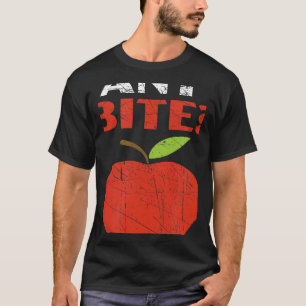 Wil een tegel die op een vierkant appelfruitappel t-shirt