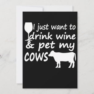 Wil Gewoon Wijn Drinken Koeien Verzorgen Funny Alc