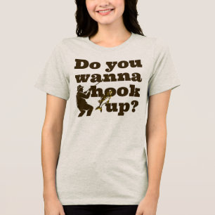 Wil je afspreken? Grappig vissers T-shirt