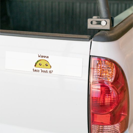 Wil je dat Taco het uitdeelt? Bumpersticker (Op Truck)
