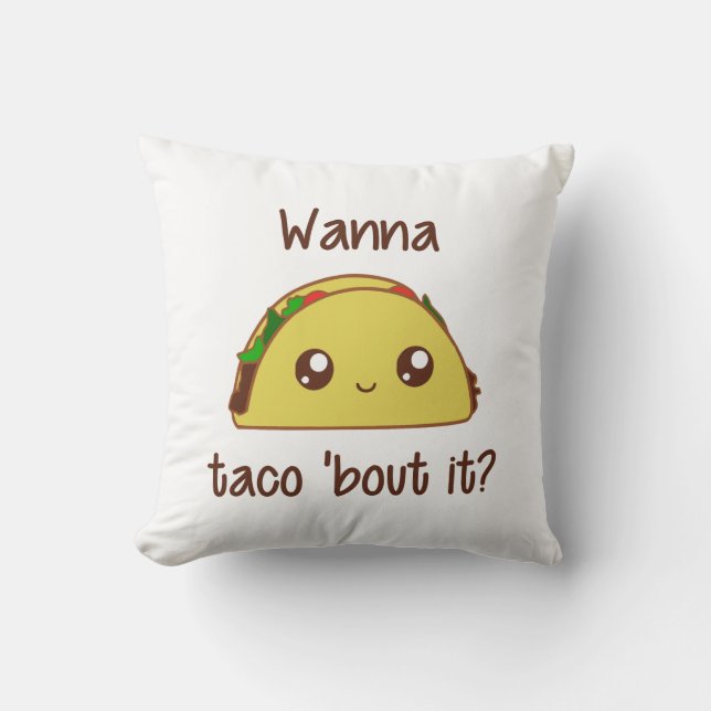 Wil je dat Taco het uitdeelt? Kussen (Voorkant)