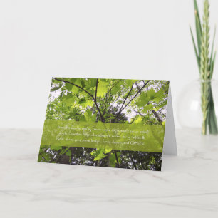 Wil je een boom met me planten? Gevouwen groet Kaart