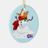 Wil je een...Corgi bouwen? Keramisch Ornament (Rechts)