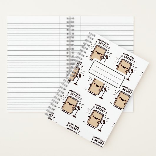 Wil je een geheim horen? Standup Comedy Notitieboe Notitieboek (Binnen)