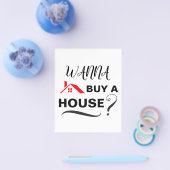 Wil je een huis kopen? Makelaar in onroerend goed Flyer (Enkel)