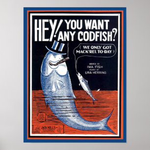 Wil je een koodbaars? Songbook-Hoesje Poster