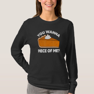 Wil je een stukje van mij  Thanksgiving Taart Punt T-shirt