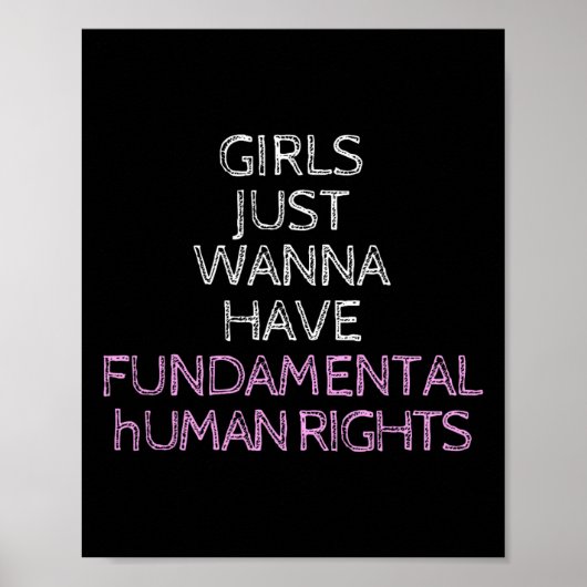 Wil je gewoon grondrechten hebben? poster (Voorkant)