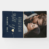 Wil je me banner trouwen? (Horizontaal)