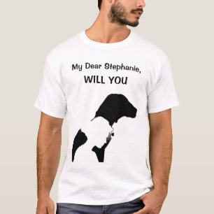 Wil je me huwen met een huwelijksvoorstel? t-shirt