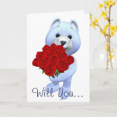 Wil je me Kaart trouwen? (Gele Bloem)