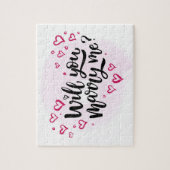 Wil je me met Puzzle trouwen? Legpuzzel (Verticaal)