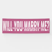 Wil je me persoonlijk voorstellen roze wit laten z spandoek (Horizontaal)