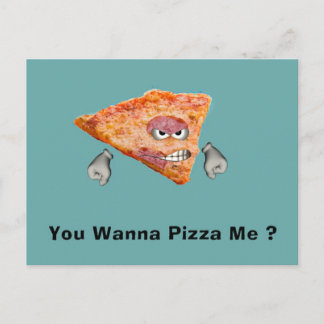 Wil je me pizza? briefkaart