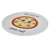 Wil je me pizza geven? snijplank (Hoek)