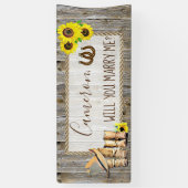 Wil je me Romantic voorstel ondertekenen? Spandoek (Verticaal)