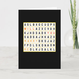 Wil je me trouwen? kaart