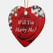Wil je me trouwen? keramisch ornament (Links)